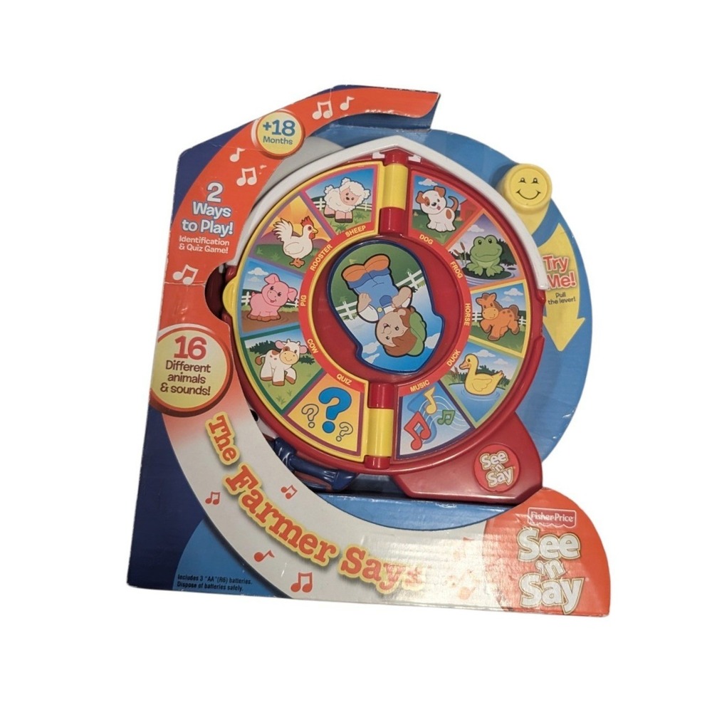 Fisher Price See n Say The Farmer Says Animal Sounds Toy B6317 NEW